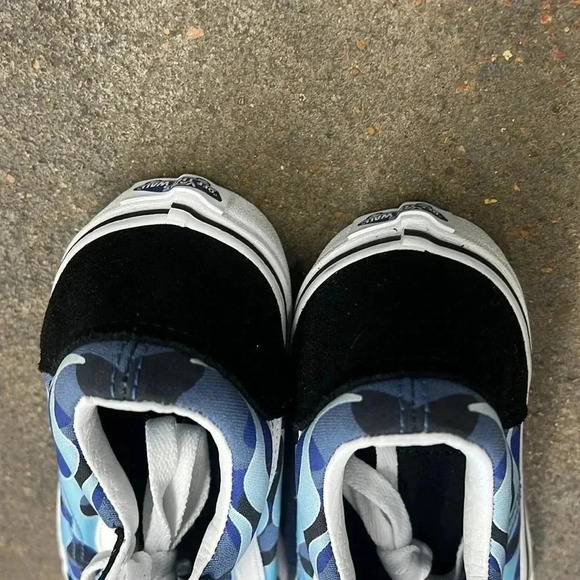 OLD SKOOL SHOES KID CAMO FLAME BLUE ICE CAMO size 5 - Picture 5 of 7